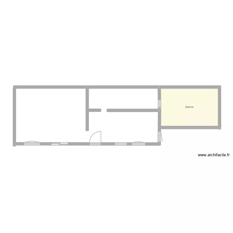 Friponnières 1. Plan de 1 Pièce et 12 m² Friponnières 1. Plan de 1 Pièce et 12 m²