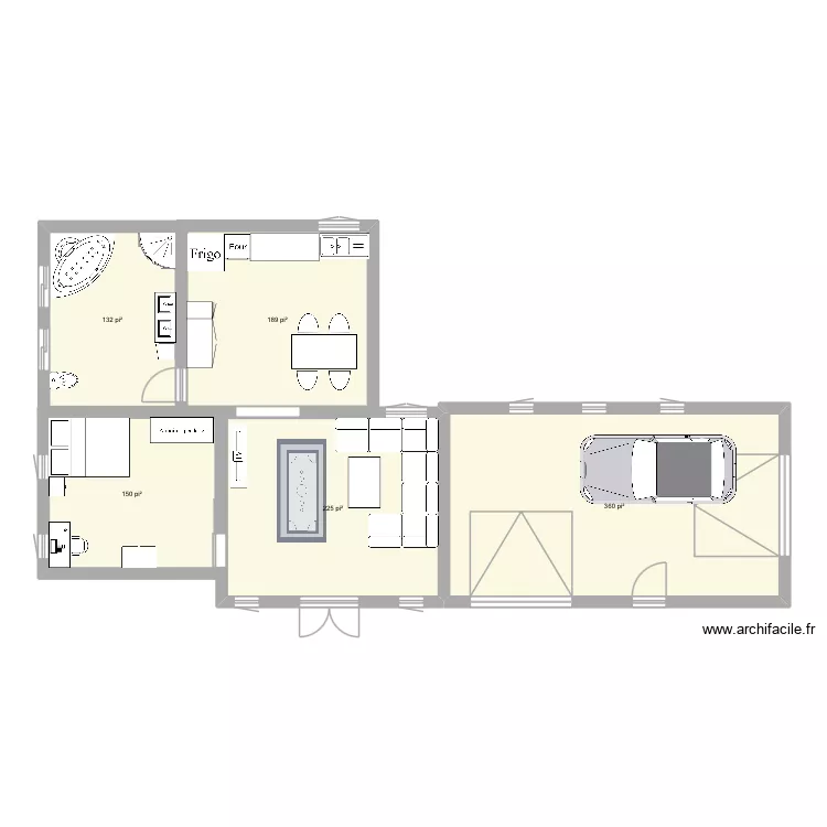 Test. Plan de 5  et 98 m²