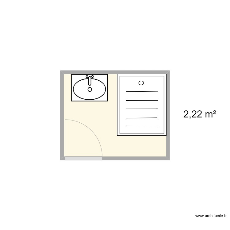 Salle de douche Pornichet 2. Plan de 0 pièce et 0 m2