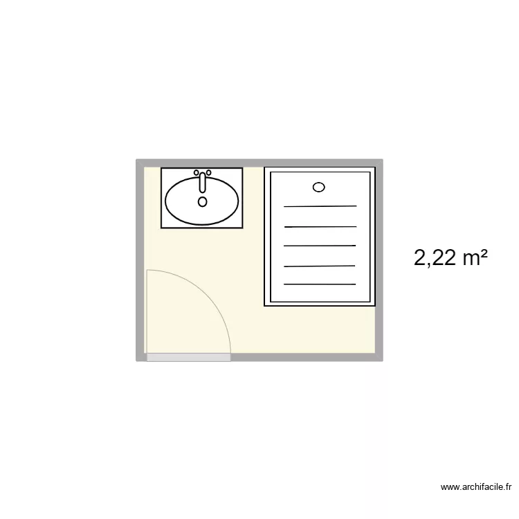 Salle de douche Pornichet 2. Plan de Salle de douche Pornichet 2. Plan de