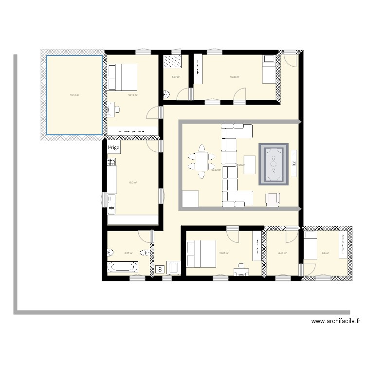 T3 finialisé. Plan de 0 pièce et 0 m2