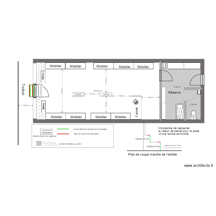 Boutique CCI. Plan de 0 pièce et 0 m2