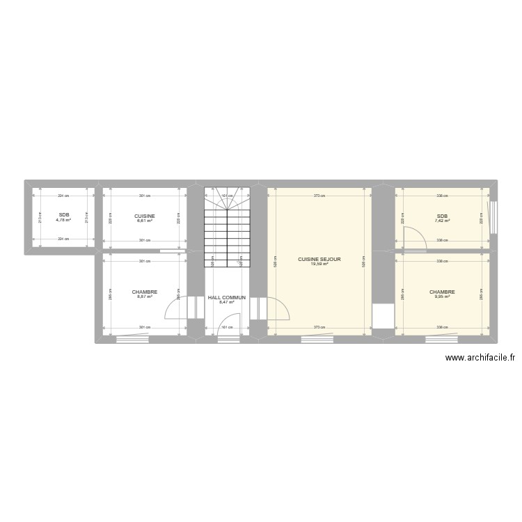 APPART REZ ANS. Plan de 0 pièce et 0 m2