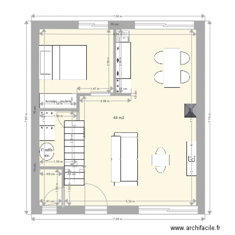 MAISON. Plan de 0 pièce et 0 m2