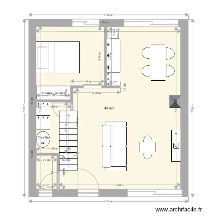 MAISON. Plan de 
