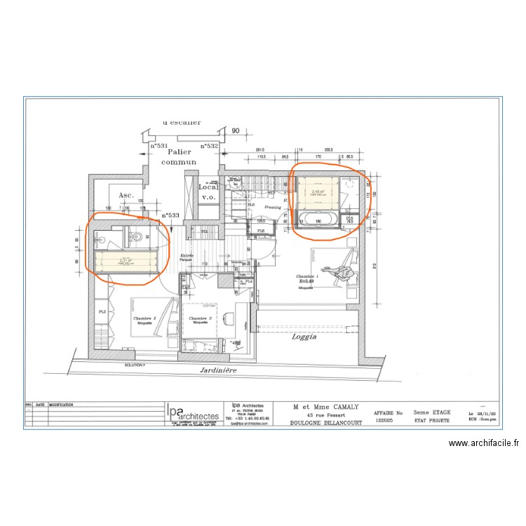 Rexel Sartrouville. Plan de 2 pièces et 5 m2