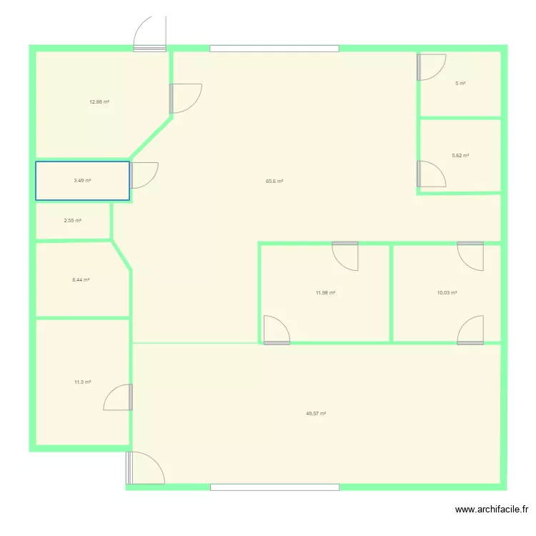 clinique base. Plan de 