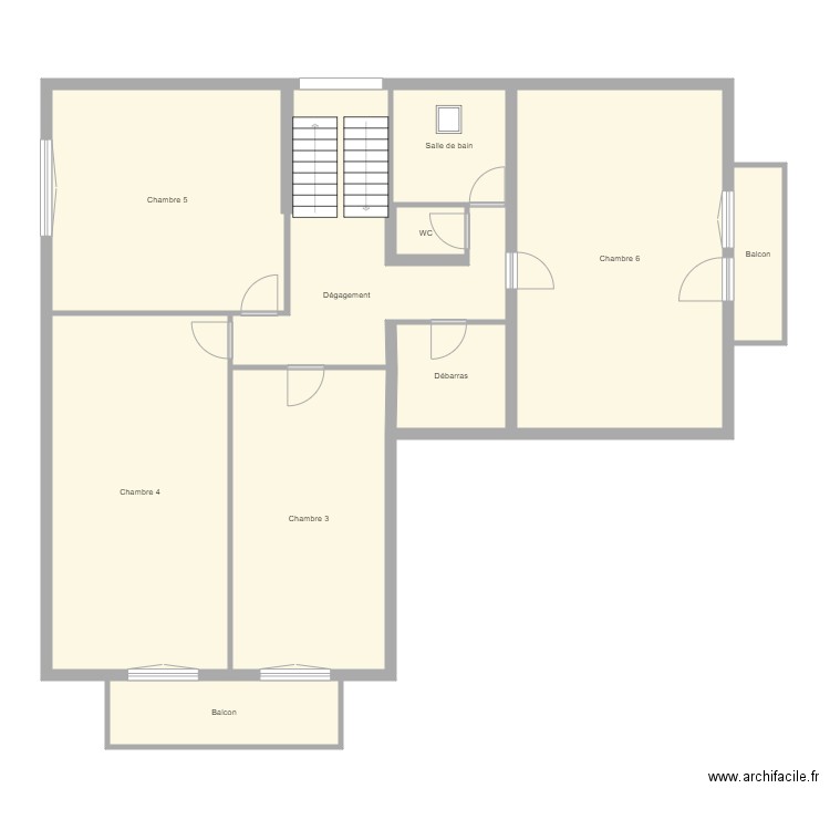 Croquis DESCHATRES BAPST Etage. Plan de 0 pièce et 0 m2