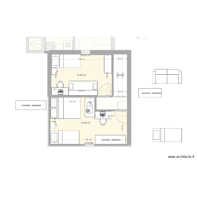 dependance haut. Plan de 0 pièce et 0 m2