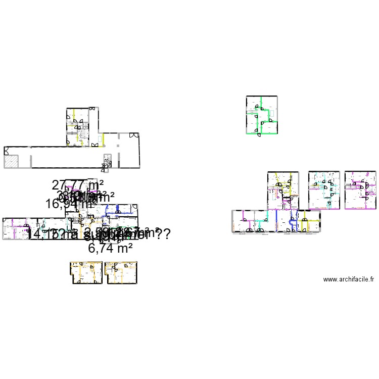 rdc RENO. Plan de 120 pièces et 1572 m2