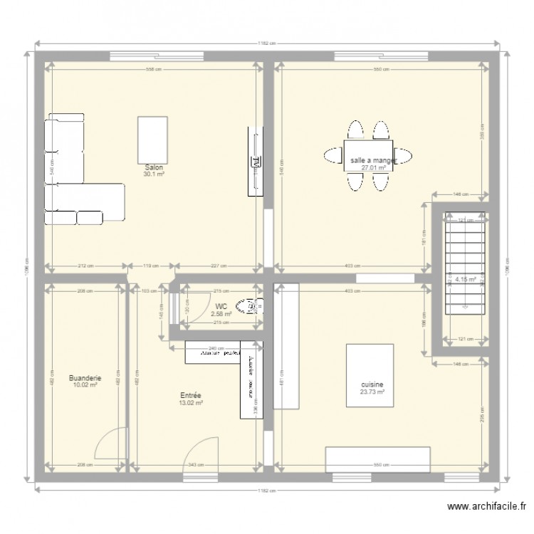 julie3. Plan de 0 pièce et 0 m2