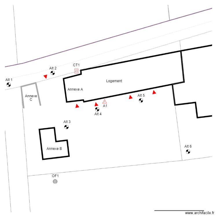 GR0008parcelle. Plan de 0 pièce et 0 m2