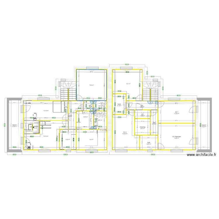 SAINT JULIEN étage . Plan de 0 pièce et 0 m2