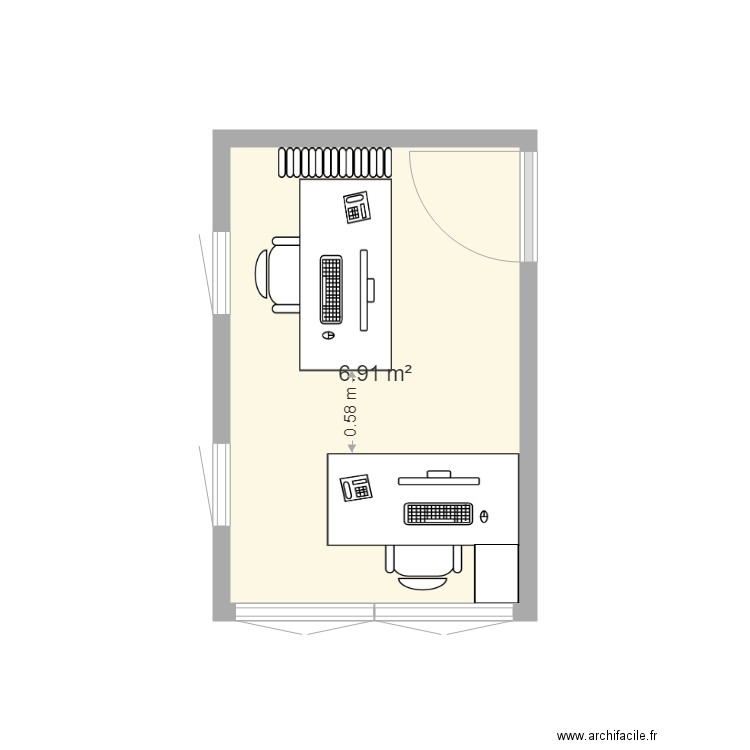 Bureau jeunesse CAPS. Plan de 0 pièce et 0 m2