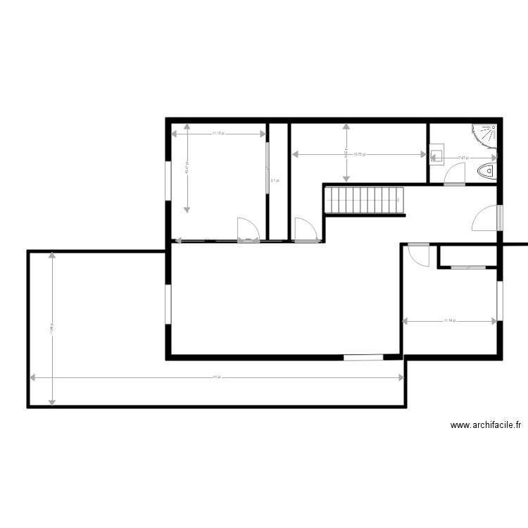 Faucher JP et MC 3 fondation. Plan de 0 pièce et 0 m2