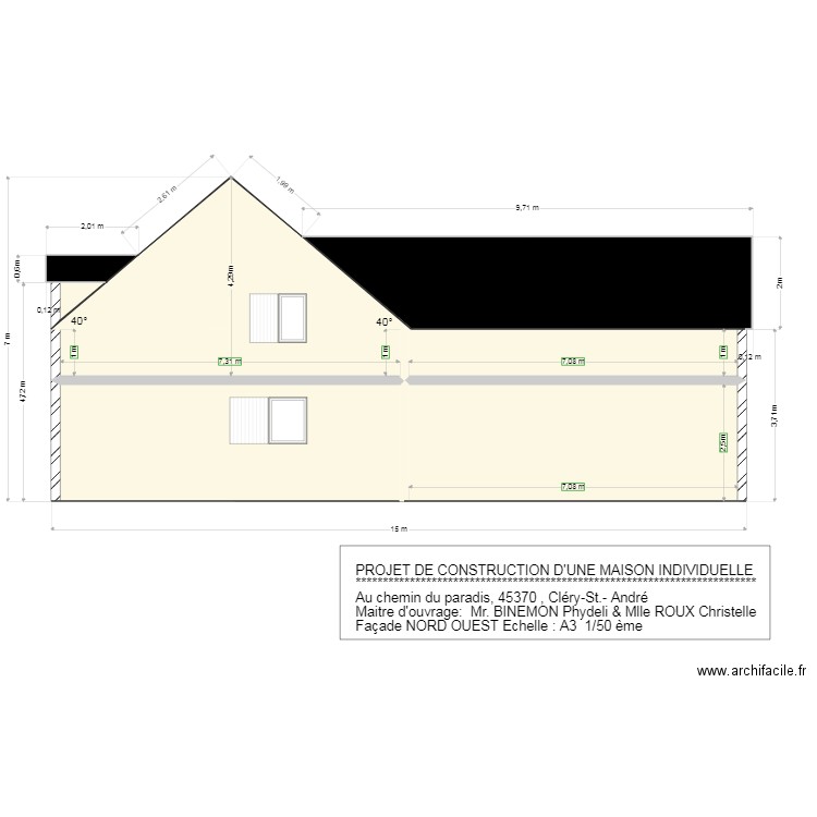  PIGNON  NORD OUEST 05 MARS 22. Plan de 0 pièce et 0 m2
