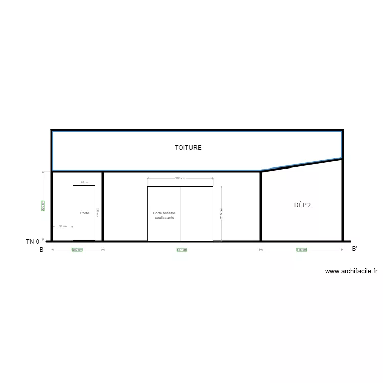 COUPE BB RUDY. Plan de 