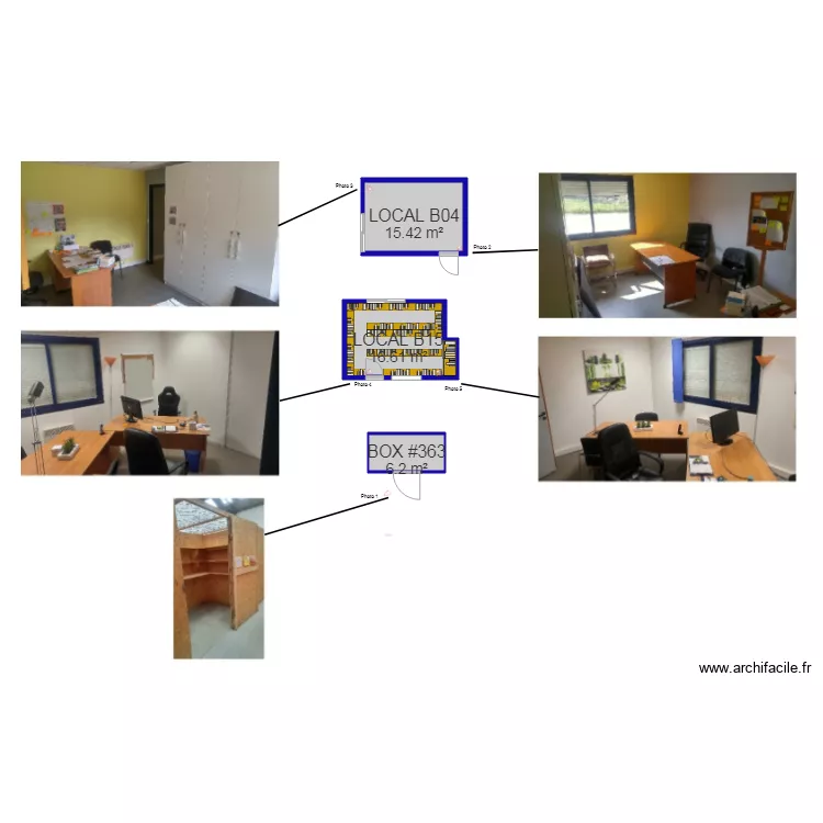 Projet am&eacute;nagement Modulobox. Plan de 