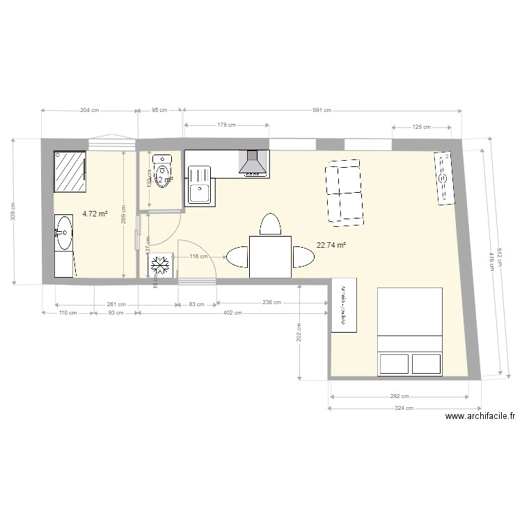 appart1etage21. Plan de 0 pièce et 0 m2