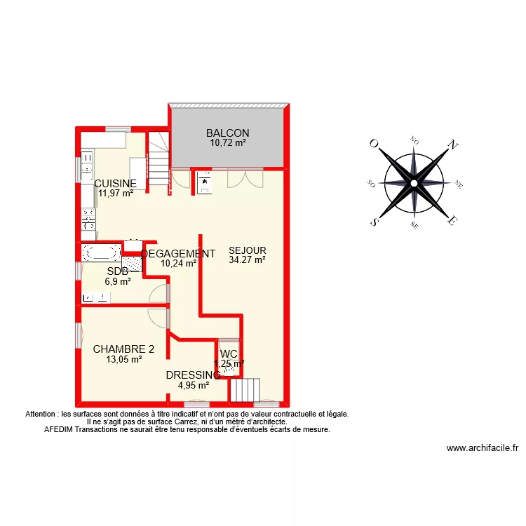 BI 10835 RDC. Plan de 