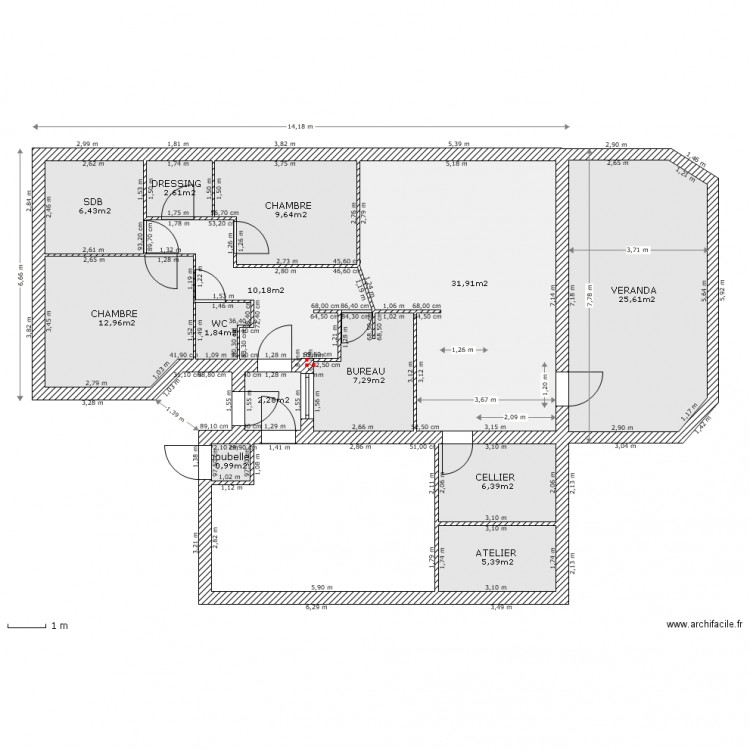 ROLLEVILLE POUR HABITAT CONCEPT 82 ,87 m2. Plan de 0 pièce et 0 m2