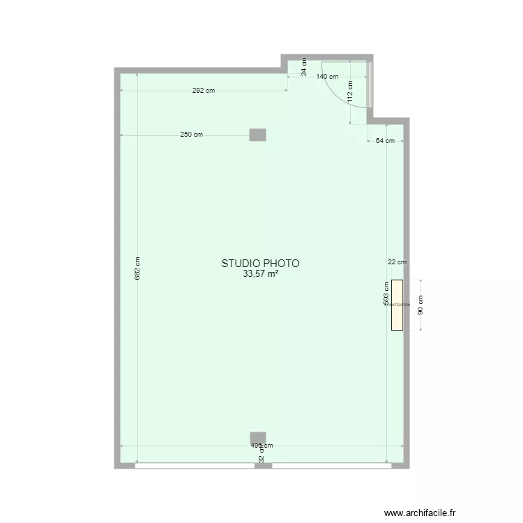 STUDIO photo. Plan de 
