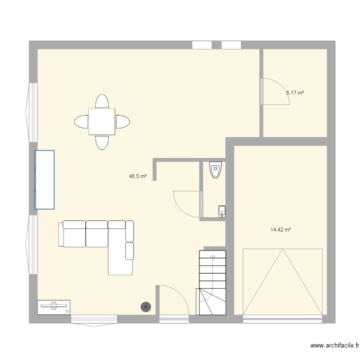 MAISON RDC. Plan de 0 pièce et 0 m2