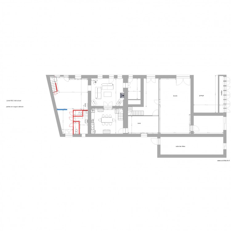 librat RDC  etat actuel1. Plan de 0 pièce et 0 m2