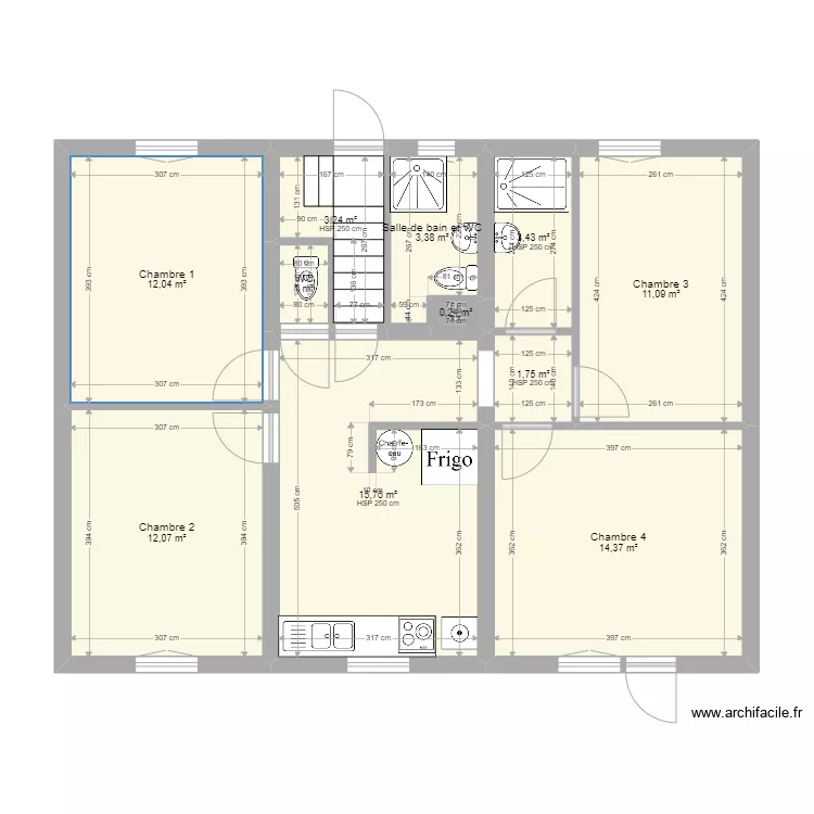 RDJ - Maison Meaux. Plan de 