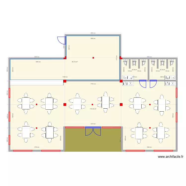 Столовка Светлана. Plan de 