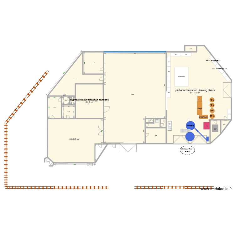 PLAN BREWING BEARS V1 douane. Plan de 0 pièce et 0 m2