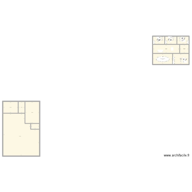 bureau. Plan de 11 pièces et 364 m2