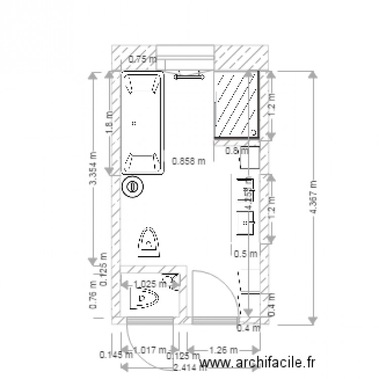 Salle de bain C  20211201. Plan de 0 pièce et 0 m2