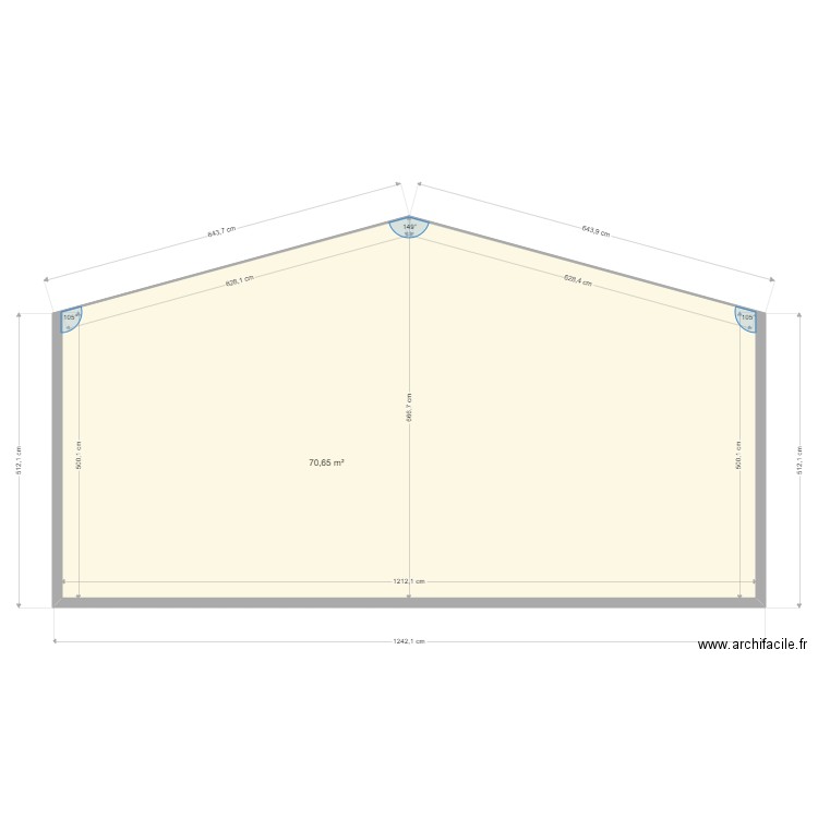 coupe atelier 2. Plan de 0 pièce et 0 m2