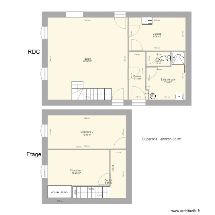 Villa du Château Duplex. Plan de 0 pièce et 0 m2