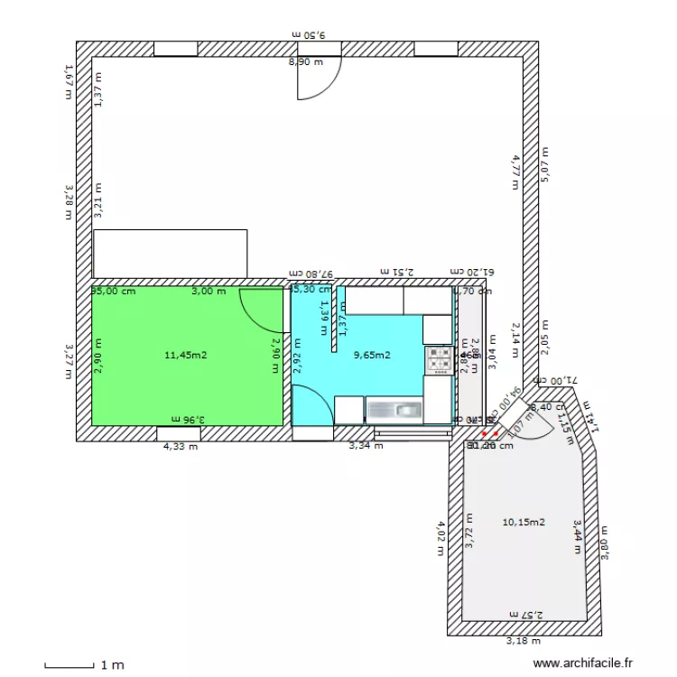 Monteaux RDC 5. Plan de 