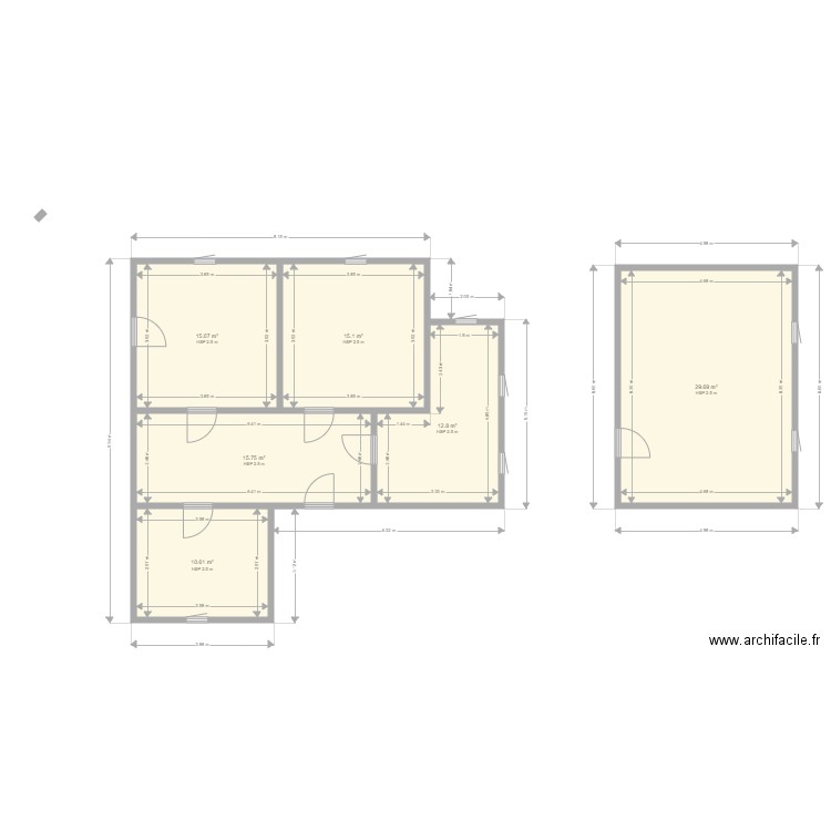 plan archi facile. Plan de 0 pièce et 0 m2