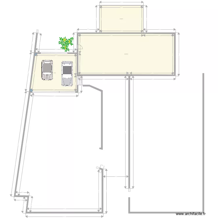 CARPORT TERRASSE. Plan de 