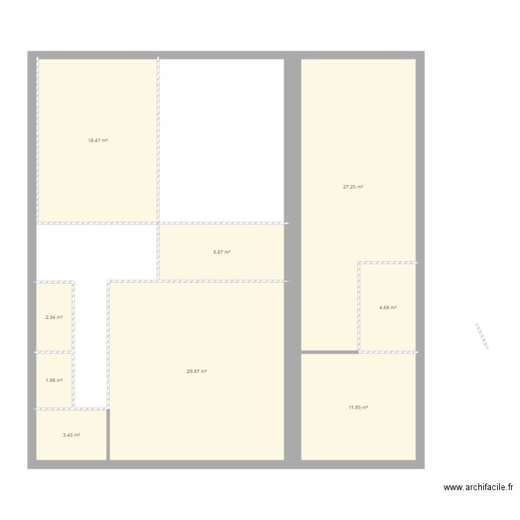 OEUTRANGE ETAGE 1. Plan de 0 pièce et 0 m2