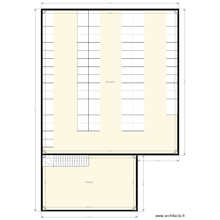 B10. Plan de 2 pièces et 273 m2