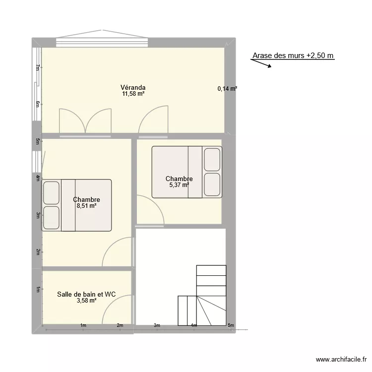 maison STMX rdz amenage. Plan de 5 Pièces et 29 m² maison STMX rdz amenage. Plan de 5 Pièces et 29 m²