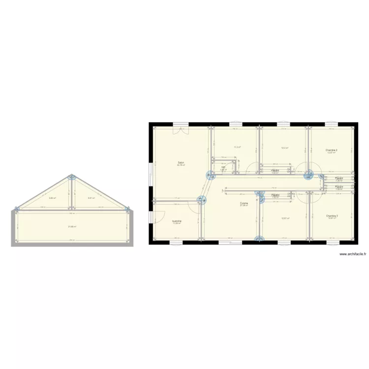 maison 2. Plan de 