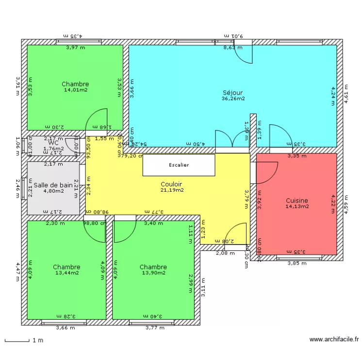 Plan Maison RDC. Plan de 