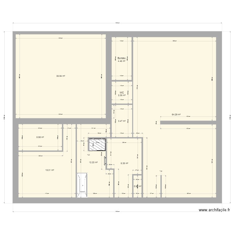 REZ DE CHAUSSEE ESSAI 6. Plan de 0 pièce et 0 m2