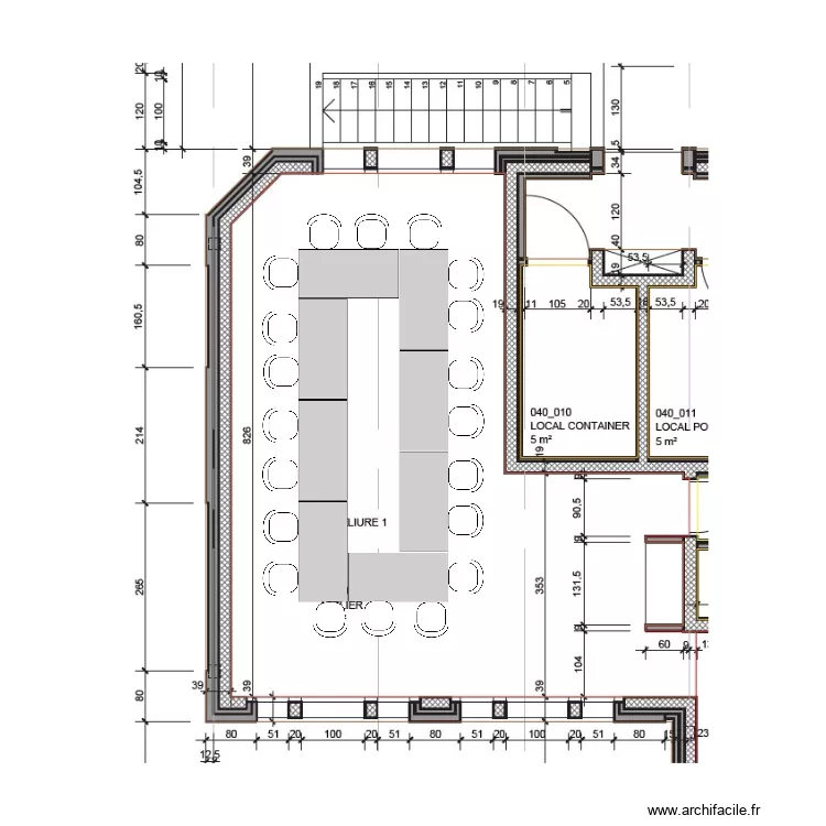 Cit&eacute; salle r&eacute;union 4e. Plan de 