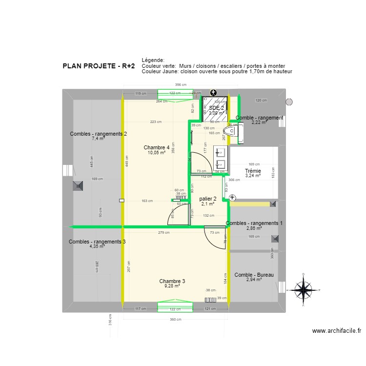 plan FOCH v1803 ITI ex 2. Plan de 0 pièce et 0 m2