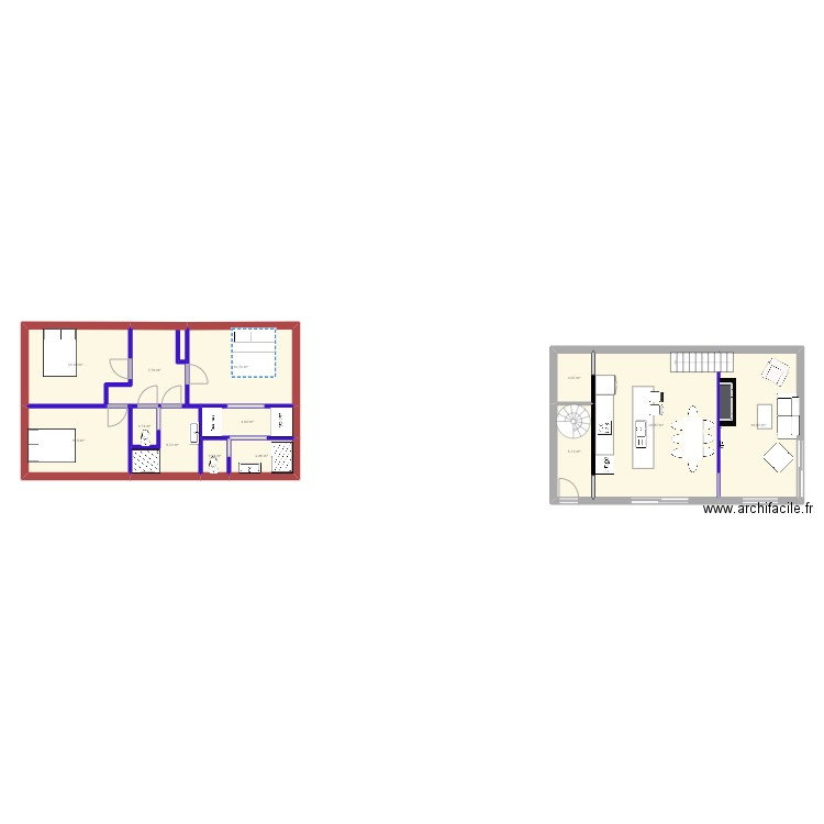 Maison 6*10 ^^ 2. Plan de 13 pièces et 122 m2
