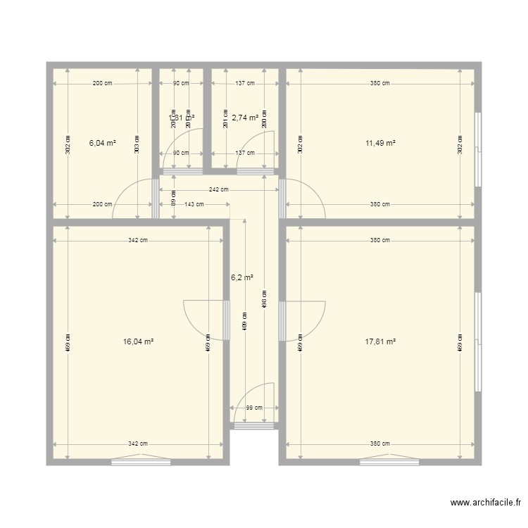 let2. Plan de 0 pièce et 0 m2