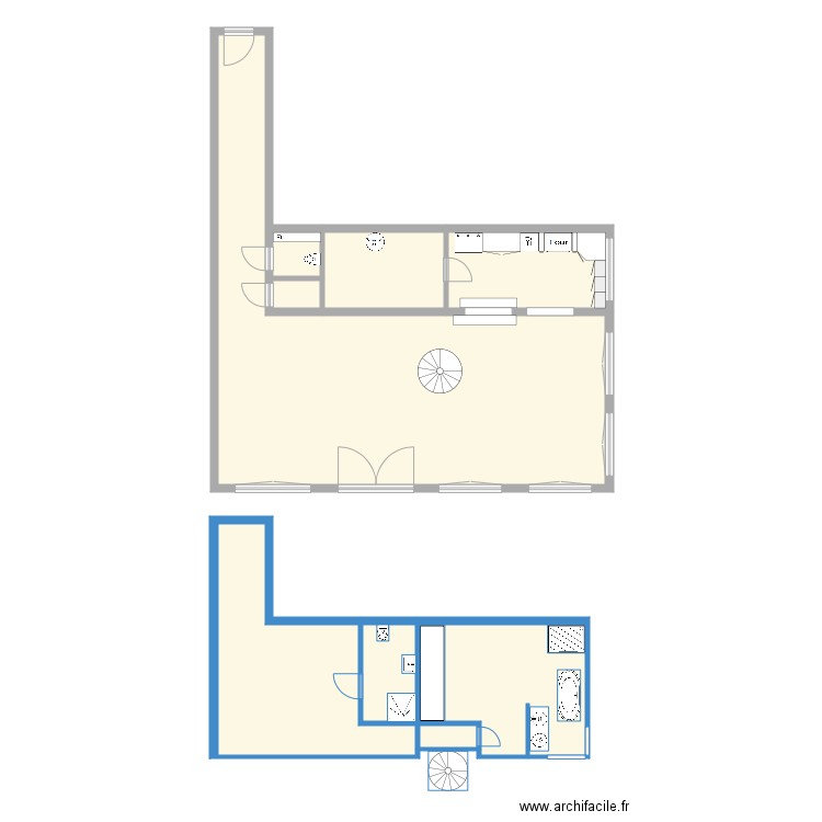 Loft 1. Plan de 0 pièce et 0 m2