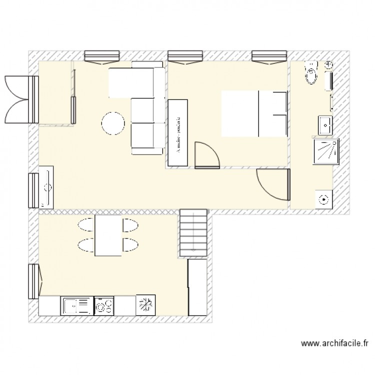 Plateau libéral 53M2. Plan de 0 pièce et 0 m2